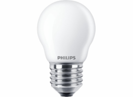 LED žárovka PHILIPS, P45, E27, 4,3 W, 470 lm, 2700 K