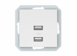 USB nabíječka VILMA QR1000, mat. bílá barva