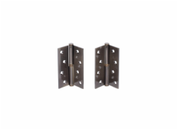 Dveřní panty, 100 x 75 x 2,5 mm, levé, sen. zelená, 2 ks.