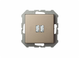 USB nabíječka LIREGUS EPSILON, barva champagne