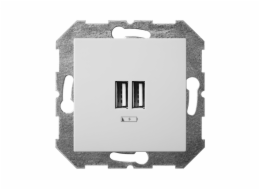 USB nabíječka LIREGUS EPSILON, barva bílá