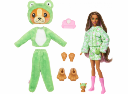 Panenka Barbie Mattel Cutie Reveal Frog Dog Series Kostýmy zvířat HRK24