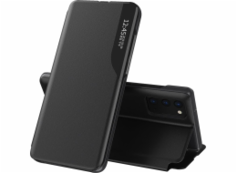 Elegantní pouzdro Hurtel Eco Leather View Case s funkcí chlopně a stojánku pro Samsung Galaxy A72 černé
