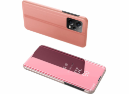 Pouzdro Hurtel Clear View Case pro kryt Xiaomi Redmi Note 12 Pro+ s klopou růžové