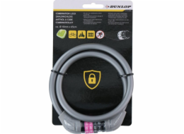 Dunlop BIKE LOCK DUNLOP KOMBINACE KABELŮ 1,0x65CM - ŠEDÁ