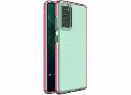 Hurtel Spring Case Cover Gelové pouzdro s barevným rámečkem pro Samsung Galaxy A72 4G tmavě růžové