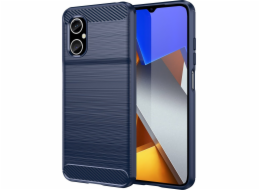 Hurtel Carbon Case Xiaomi Redmi Note 11E /Redmi 10 5G / Redmi 10 Prime+ 5G / Poco M4 5G flexibilní silikonový karbonový kryt modrý