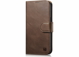 iCarer iCarer iCarer Oil Wax Wallet Case 2v1 Case iPhone 14 Pro Max Leather Flip Cover Anti-RFID Brown (WMI14220724-BN)