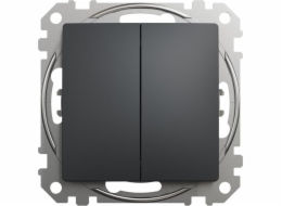 Schneider Electric Sedna Design, Double button, černá antracitová