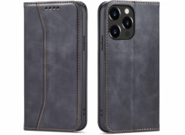 Hurtel Magnet Fancy Case Case pro iPhone 13 Pro Cover Card Wallet Stand Black