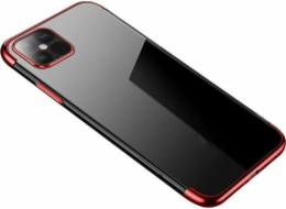 Hurtel Clear Color pouzdro gelový kryt pouzdro s kovovým rámečkem pro Samsung Galaxy A33 5G červený