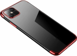 Hurtel Clear Color pouzdro gelový kryt pouzdro s kovovým rámečkem pro Samsung Galaxy A13 5G červený