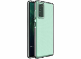 Hurtel Spring Case Cover Gelové pouzdro s barevným rámečkem pro Samsung Galaxy A12 / Galaxy M12 Black