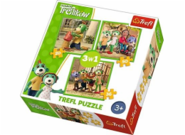Trefl Puzzle 3v1. Treflik Family – Treflik Fun (GXP-645299)
