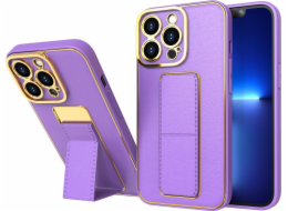 Pouzdro Hurtel New Kickstand Case pro iPhone 13 Pro se stojánkem fialové