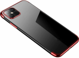 Hurtel Clear Color pouzdro gelové krycí pouzdro s kovovým rámečkem pro Xiaomi Mi 11 červené