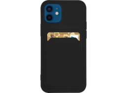 Hurtel Card Case Silikonové pouzdro na peněženku se slotem na kartu Dokumenty pro Samsung Galaxy A72 4G Black