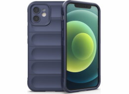 Pouzdro Hurtel Magic Shield Case pro iPhone 13, pružný, pancéřový kryt, tmavě modrý
