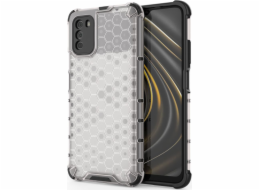 Hurtel Honeycomb case obrněný kryt s gelovým rámečkem Xiaomi Poco M3 / Xiaomi Redmi 9T transparentní