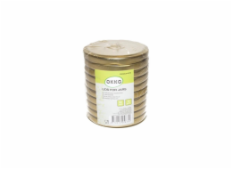 Sada šroubovacích uzávěrů, O8,2 cm, 10 ks, zlatá
