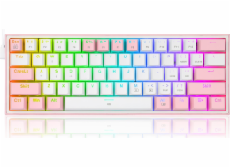 Klávesnice Redragon K617 Fizz (K617-RGB růžová)