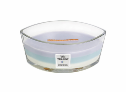 Svíčka WoodWick Trilogy loď, Calming Retreat, Uklidňující ústup, 453.6 g