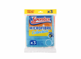 Utěrky z mikrovlákna s pěnou Spontex Multipack, 3 ks.