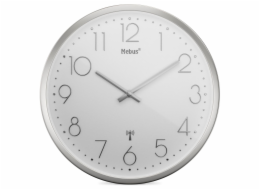 Mebus 19776 radio wall clock Silver/white