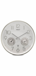 Mebus 12989 Funkwanduhr mit Thermo-Hygrometer