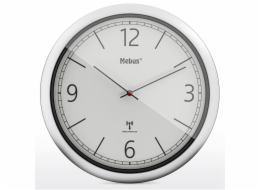 Mebus 19810 radio wall clock grey/silver