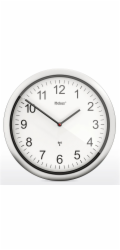 Mebus 19809 radio wall clock white/silver