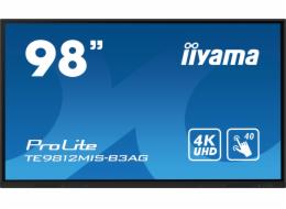 iiyama ProLite TE9812MIS-B3AG - 98" Třída úhlopříčky (97.5" zobrazitelný) displej LCD s LED podsvícením - interaktivní digital signage - s dotyková obrazovka (multi touch) / volitelná funkce PC slotu 
