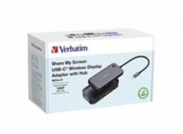 VERBATIM Display Adapter Share My Screen 1080P, USB-C hub