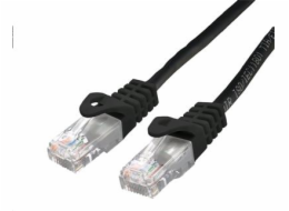 C-TECH Kabel patchcord Cat6, UTP, černý, 0,25m