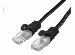 C-TECH kabel patchcord Cat6, UTP, černý, 0,5m