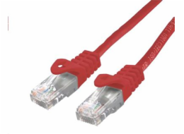 C-TECH Kabel patchcord Cat6, UTP, červený, 0,5m