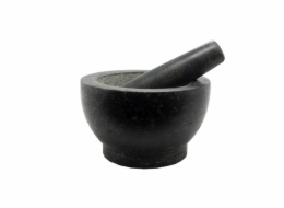 Hmoždíř 18x11cm žula černá HT-23461404