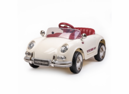 Dětské elektrické autíčko Baby Mix Retro Pearl bílé