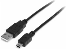 StarTech USB-A - miniUSB USB kabel 2 m černý (USB2HABM2M)