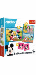 Trefl Puzzle 2v1 + poznámky Mickey and Friends 93344 Trefl