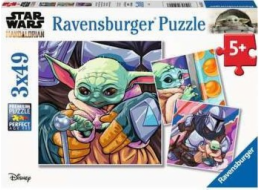 Puzzle Ravensburger 3x49 dílků v The Mandalorian