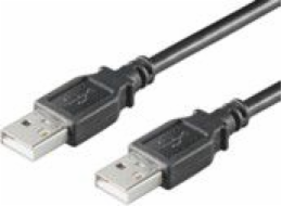 MicroConnect USB kabel USB-A – USB-A 1,8 m černý (USBAA2B)