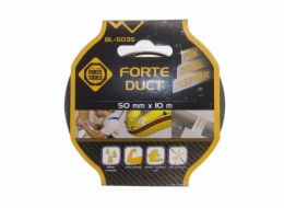 Lepicí textilní páska FORTE TOOLS, 10 m × 50 mm, černá