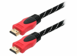 Kabel BLOW HDMI M, HDMI M, 3m, černo/červený 92-056#