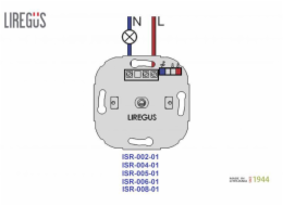 Regulátor světla LIREGUS EPSILON, barva kovu