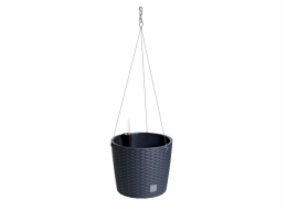 Květináč Prosperplast RATO ROUND W 25,6 cm závěsný antracit 