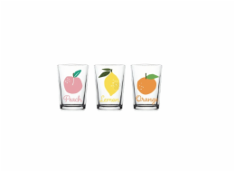 Sklenice 300 ml sada 3 ks růžová Peach KO-170488900ruzo