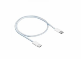 Akyga Kabel USB-C / USB-C 2.0 60W, bílá  50cm