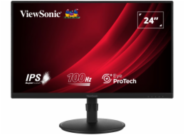 ViewSonic VA2408-HDJ / 23,8"/ IPS/ 16:9/ 1920x1080/ 5ms/ 100Hz/ 250cd/m2/ HDMI / VGA / DP / výšk. nast.