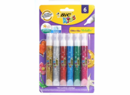 Tekuté lepidlo Bic Kids metalické, lesklé, 63 g, 6 ks